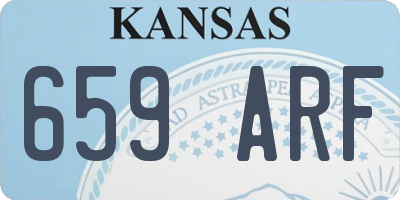 KS license plate 659ARF