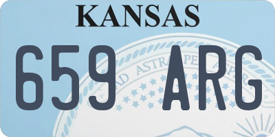 KS license plate 659ARG