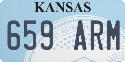 KS license plate 659ARM
