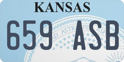 KS license plate 659ASB