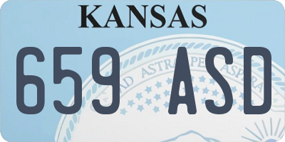 KS license plate 659ASD
