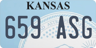 KS license plate 659ASG