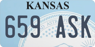 KS license plate 659ASK