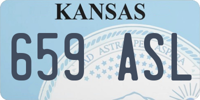 KS license plate 659ASL