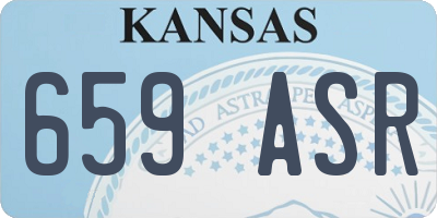 KS license plate 659ASR
