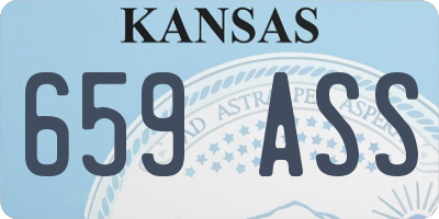 KS license plate 659ASS
