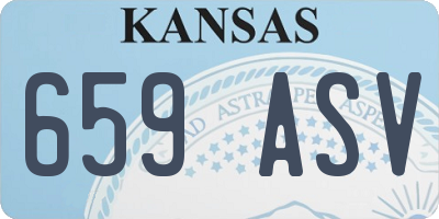 KS license plate 659ASV