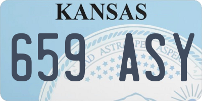 KS license plate 659ASY