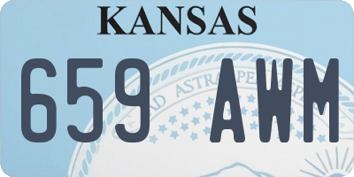 KS license plate 659AWM