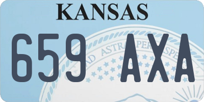 KS license plate 659AXA