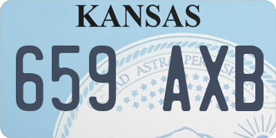 KS license plate 659AXB