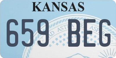 KS license plate 659BEG