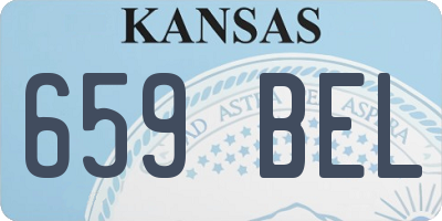KS license plate 659BEL