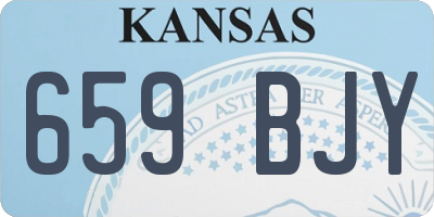 KS license plate 659BJY