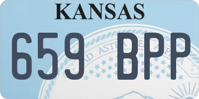 KS license plate 659BPP