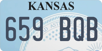 KS license plate 659BQB