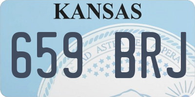 KS license plate 659BRJ