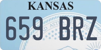KS license plate 659BRZ