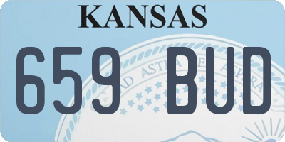 KS license plate 659BUD
