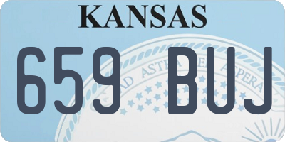 KS license plate 659BUJ