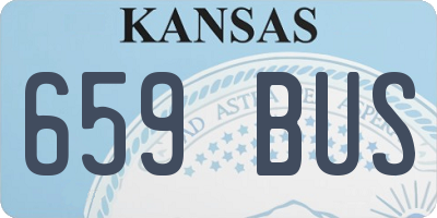 KS license plate 659BUS
