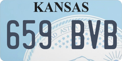 KS license plate 659BVB