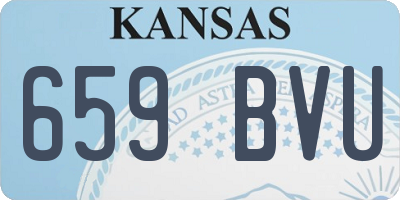 KS license plate 659BVU