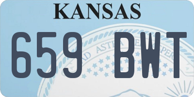 KS license plate 659BWT
