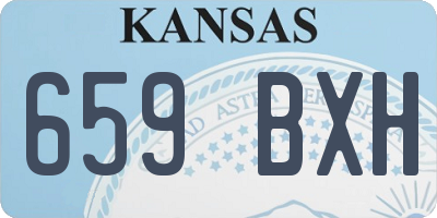KS license plate 659BXH