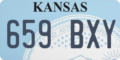 KS license plate 659BXY