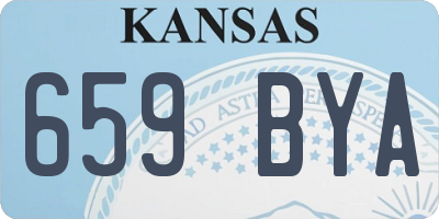 KS license plate 659BYA