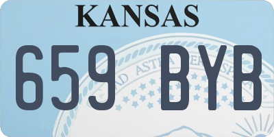 KS license plate 659BYB