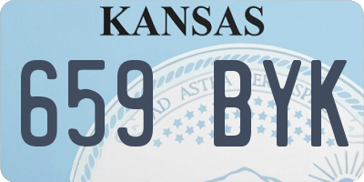 KS license plate 659BYK