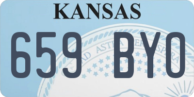 KS license plate 659BYO