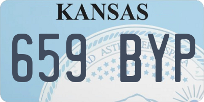KS license plate 659BYP