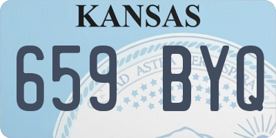 KS license plate 659BYQ