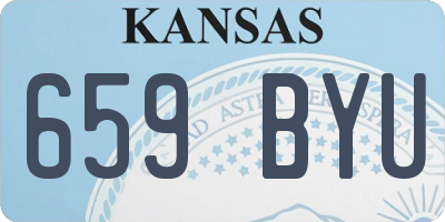 KS license plate 659BYU