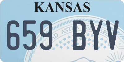 KS license plate 659BYV