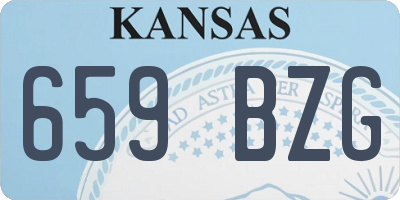 KS license plate 659BZG