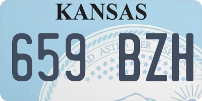 KS license plate 659BZH