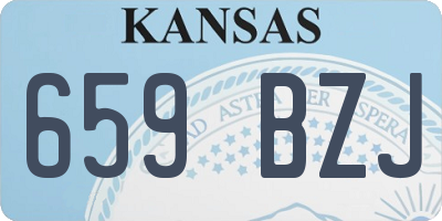 KS license plate 659BZJ