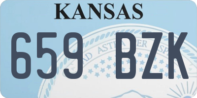 KS license plate 659BZK