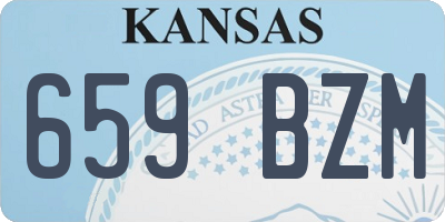 KS license plate 659BZM