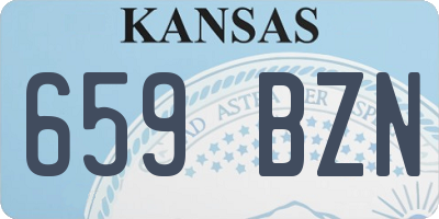 KS license plate 659BZN