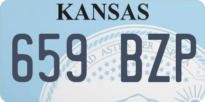 KS license plate 659BZP