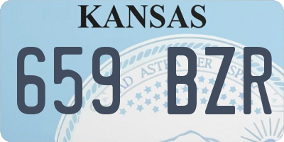 KS license plate 659BZR