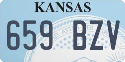 KS license plate 659BZV