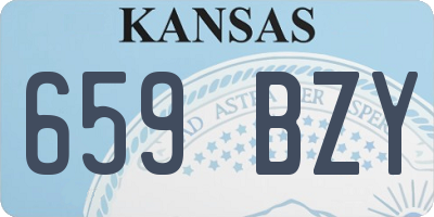 KS license plate 659BZY
