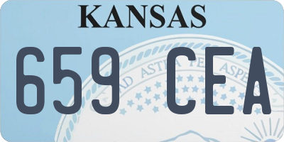 KS license plate 659CEA