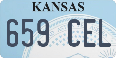 KS license plate 659CEL
